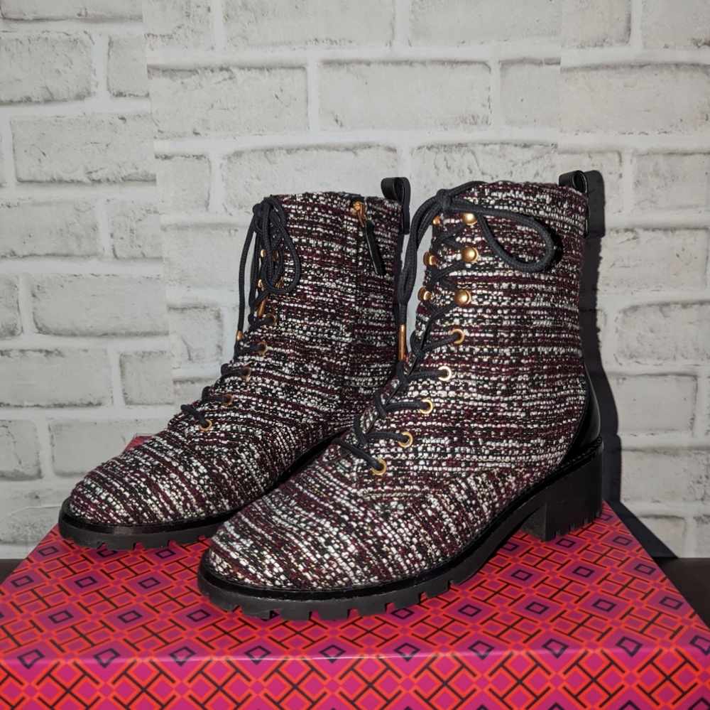 Tory Burch Combat Lug Sole Boot size 8 - Picture 5 of 12